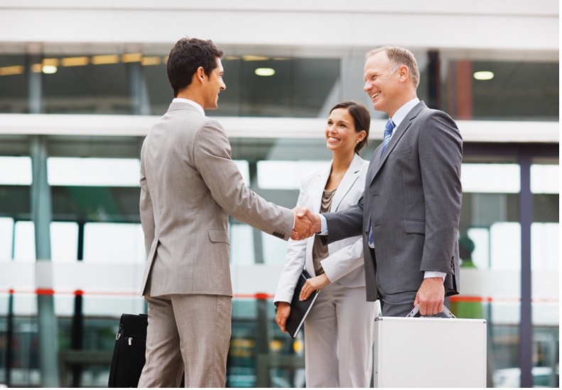 Image of people shaking hands